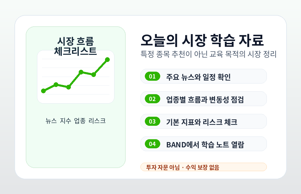 오늘의 시장 학습 자료 안내